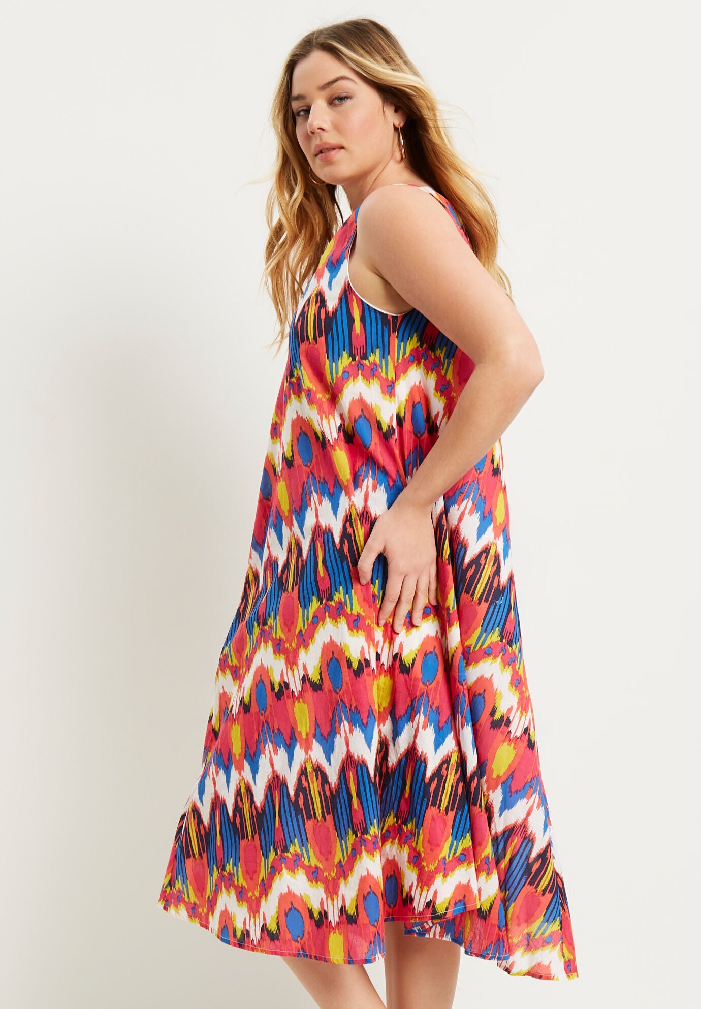 Sleeveless Swing Dress, , alternate image number 2