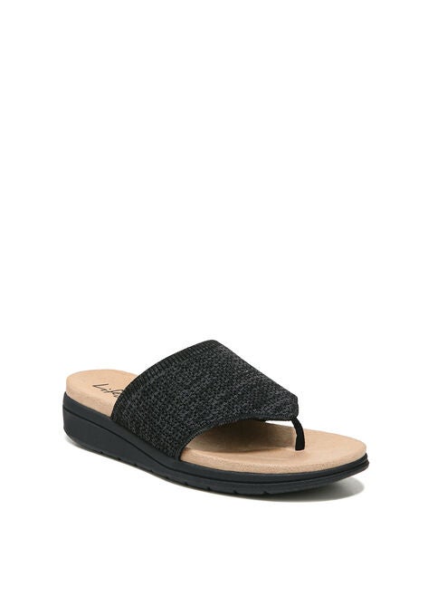Poolside Thong Sandal, BLACK, hi-res image number null