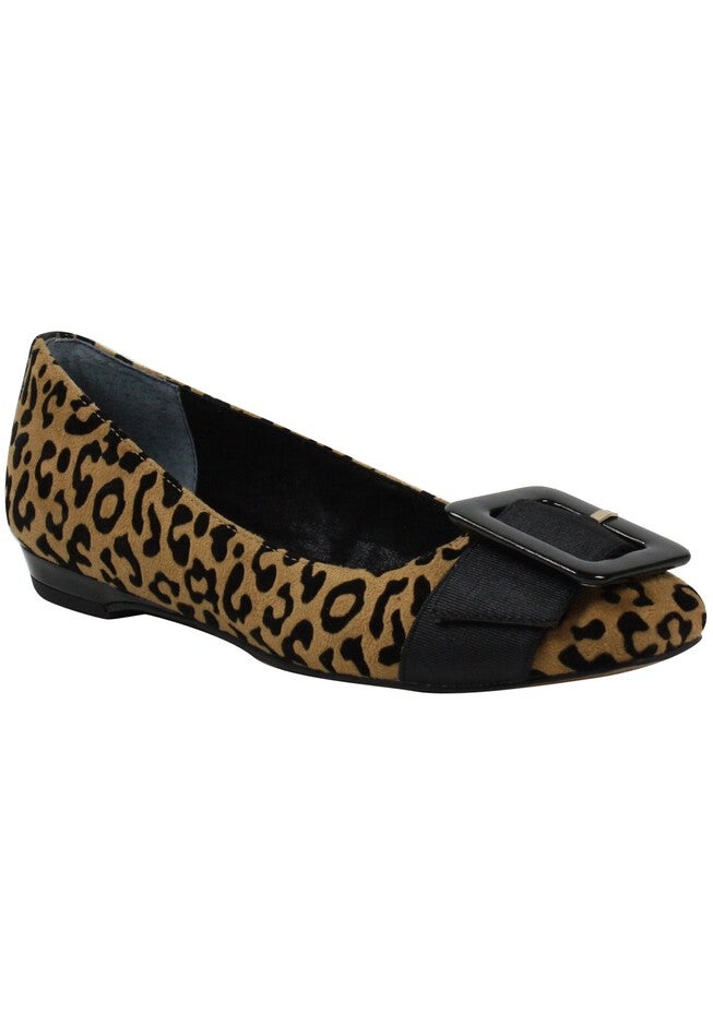 Odalyz Flats And Slip Ons , BROWN BLACK FLOCKED, hi-res image number null