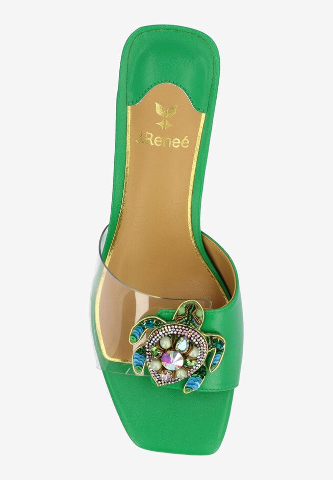 Torti Slip-On Sandal, CLEAR GREEN, alternate image number null