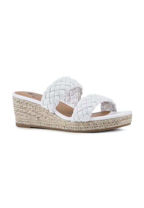 White Mountain Salvadora Mule Sandal, WHITE SMOOTH, hi-res image number null