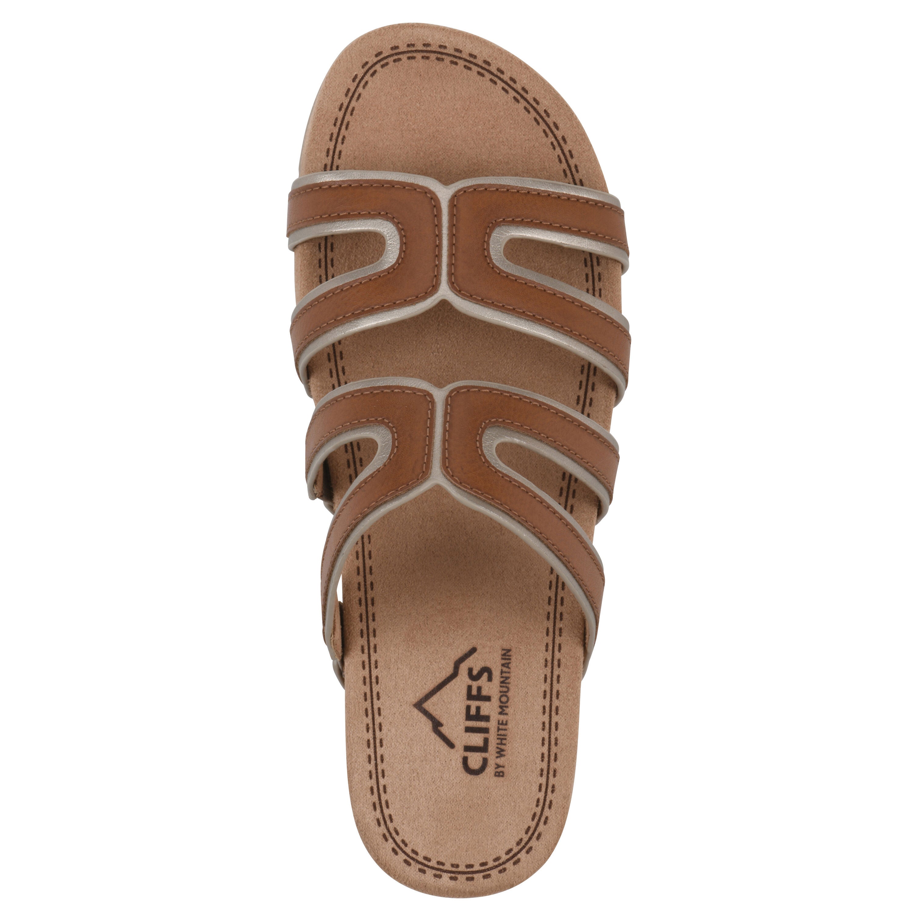 Tinarose Slide Sandal, COGNAC PALE GOLD, alternate image number 4
