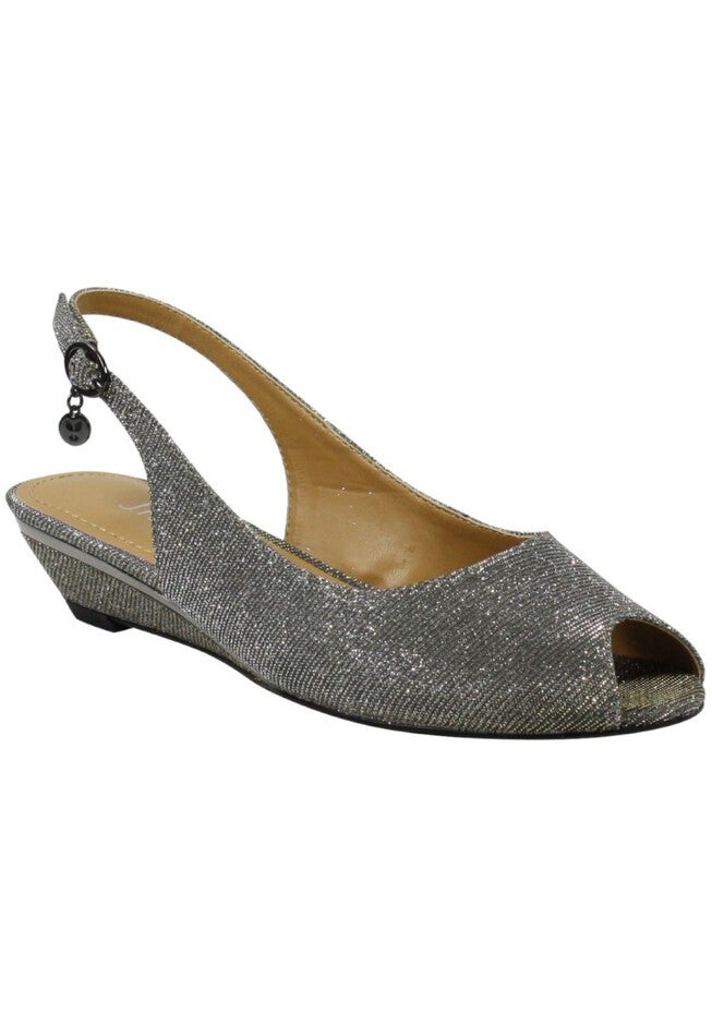 Narro Pumps And Slings , PEWTER GLITTER, hi-res image number 0