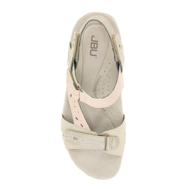 Stephie Vegan Sandal, CHALK ROSE METALLIC, alternate image number null