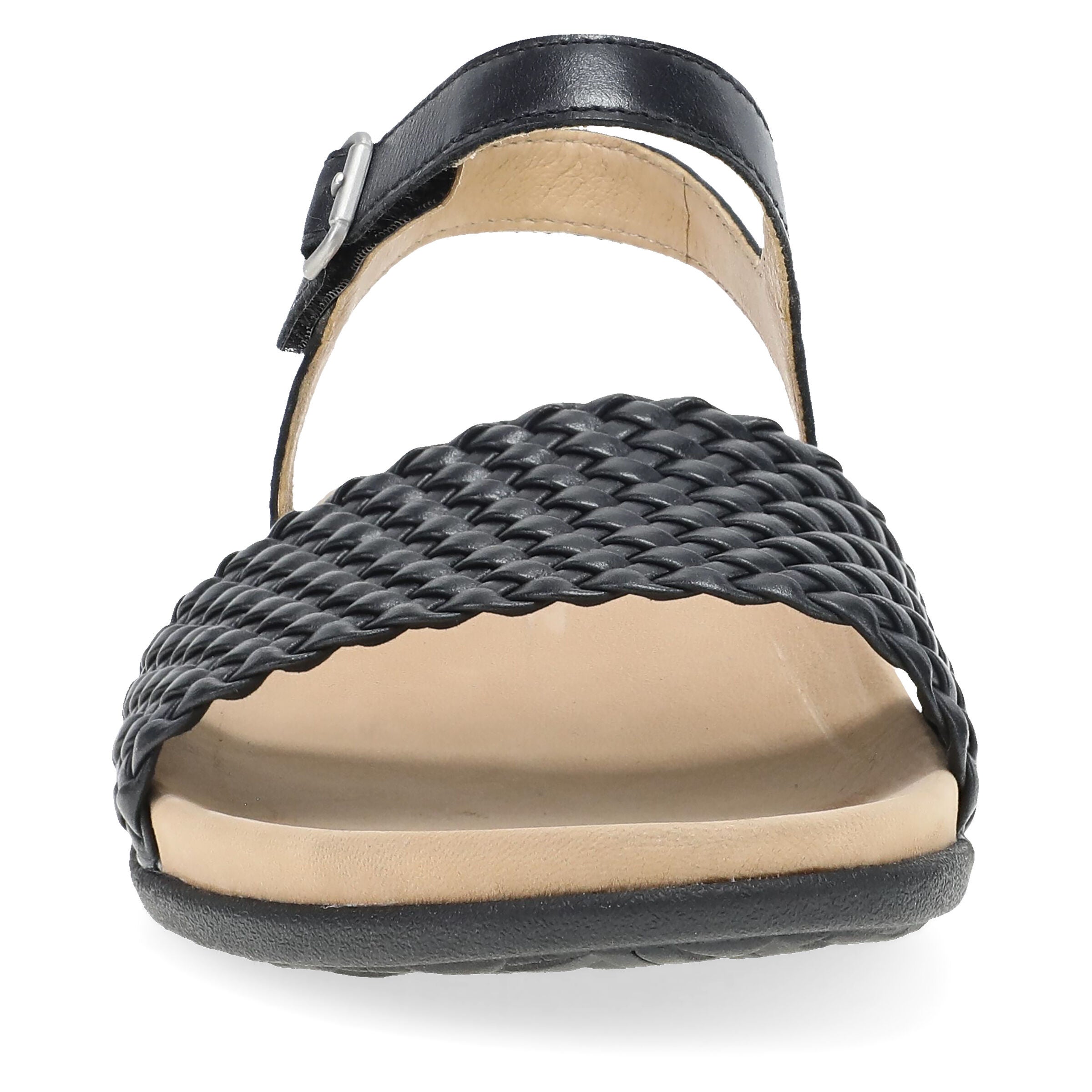 Jodie Black Woven Sandal, BLACK, alternate image number 2