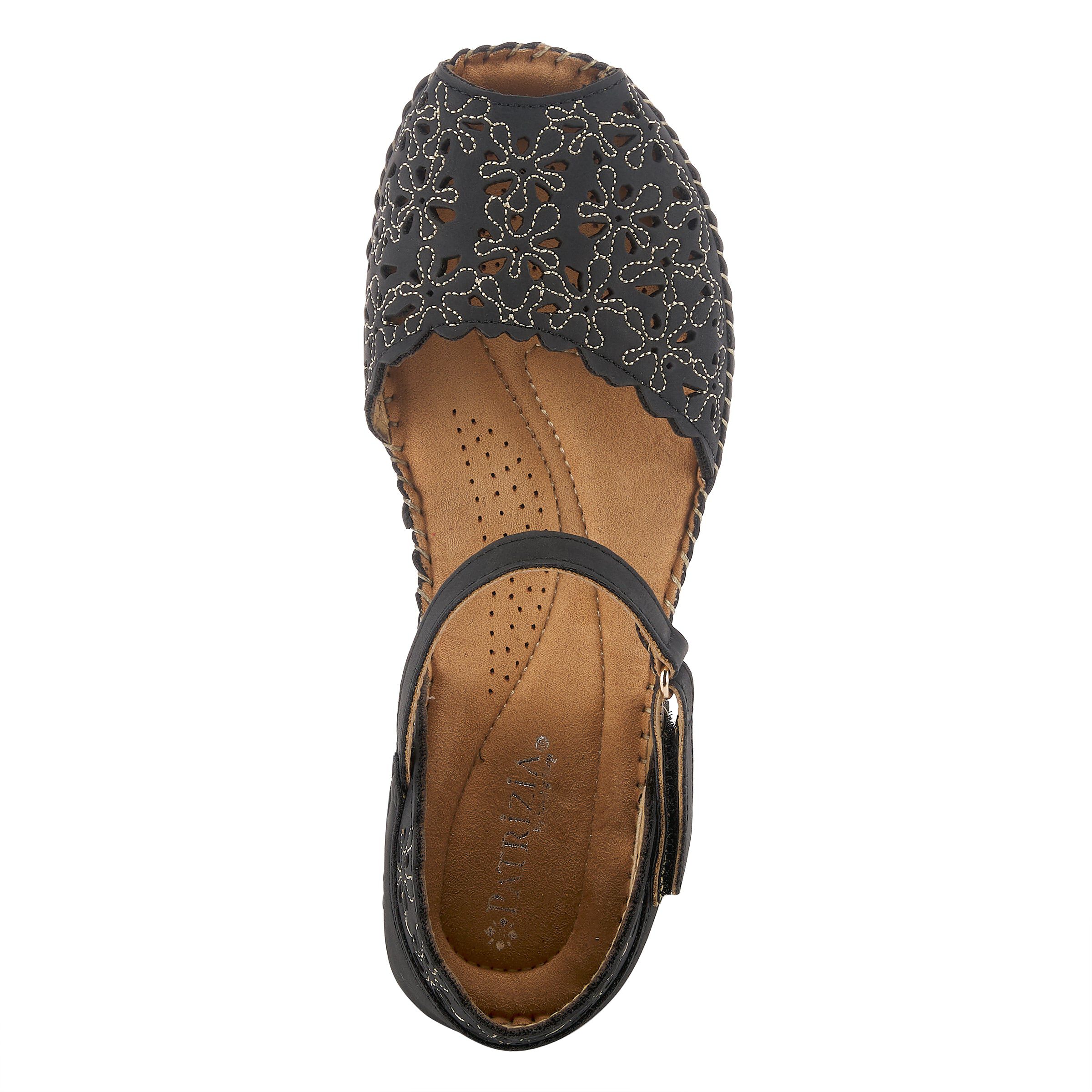 Gennina Closed Back Wedge Sandal, BLACK, alternate image number 3