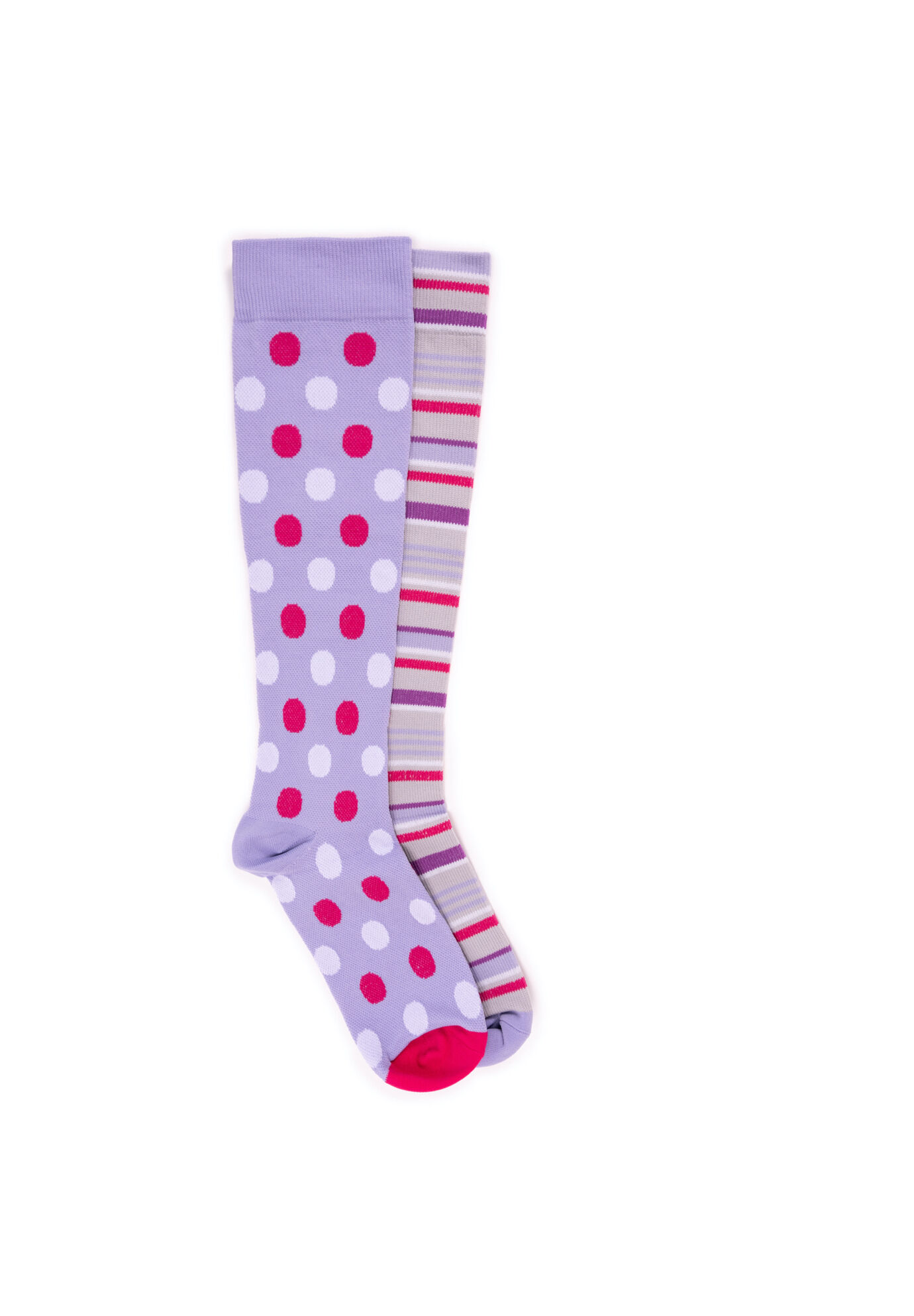 Women's 2 Pair Pack Compression Socks by MUK LUKS in Lavender (Size S/M)