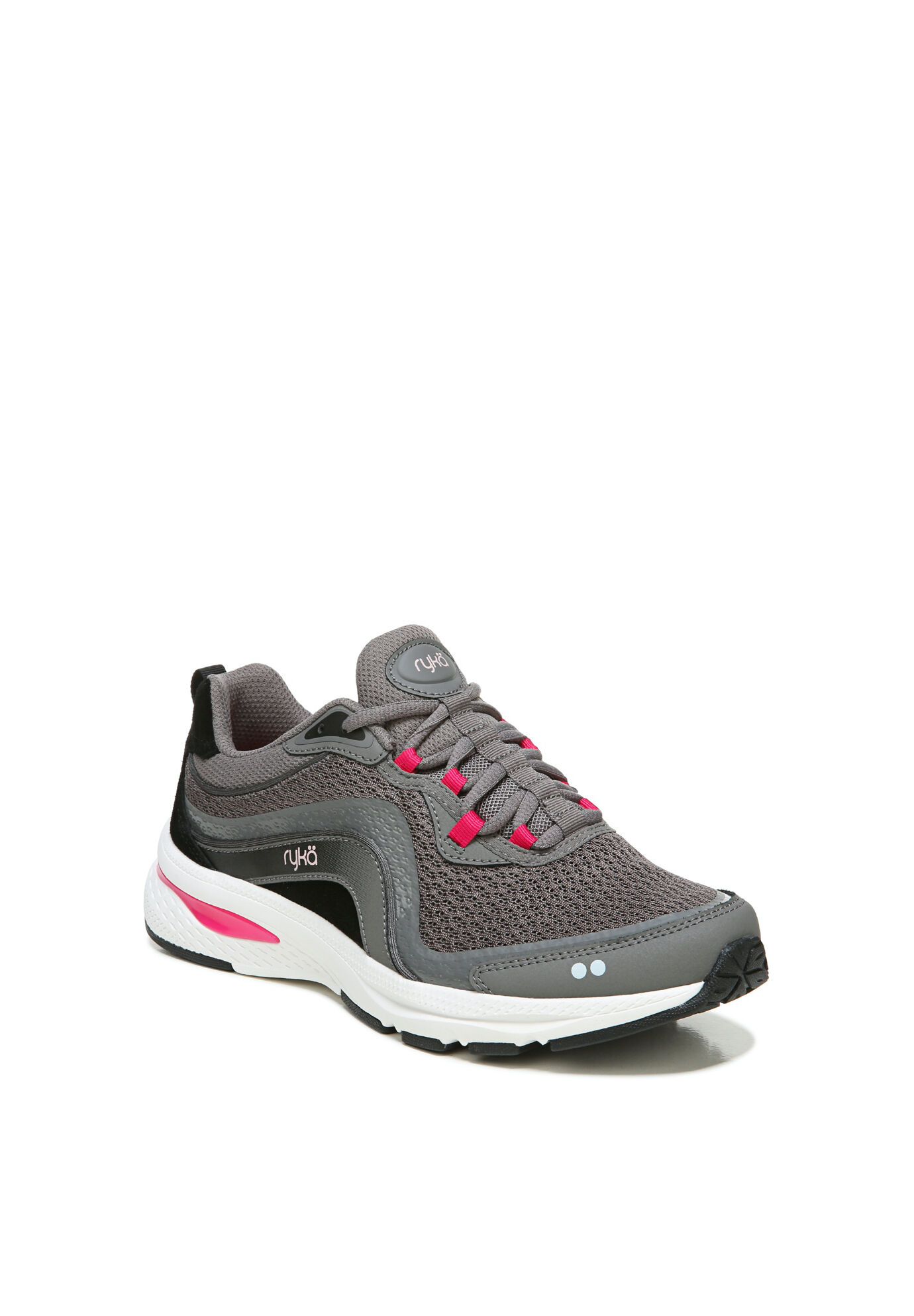 Wide Width Women's Belong Sneakers by Ryka in Grey Pink (Size 6 W)