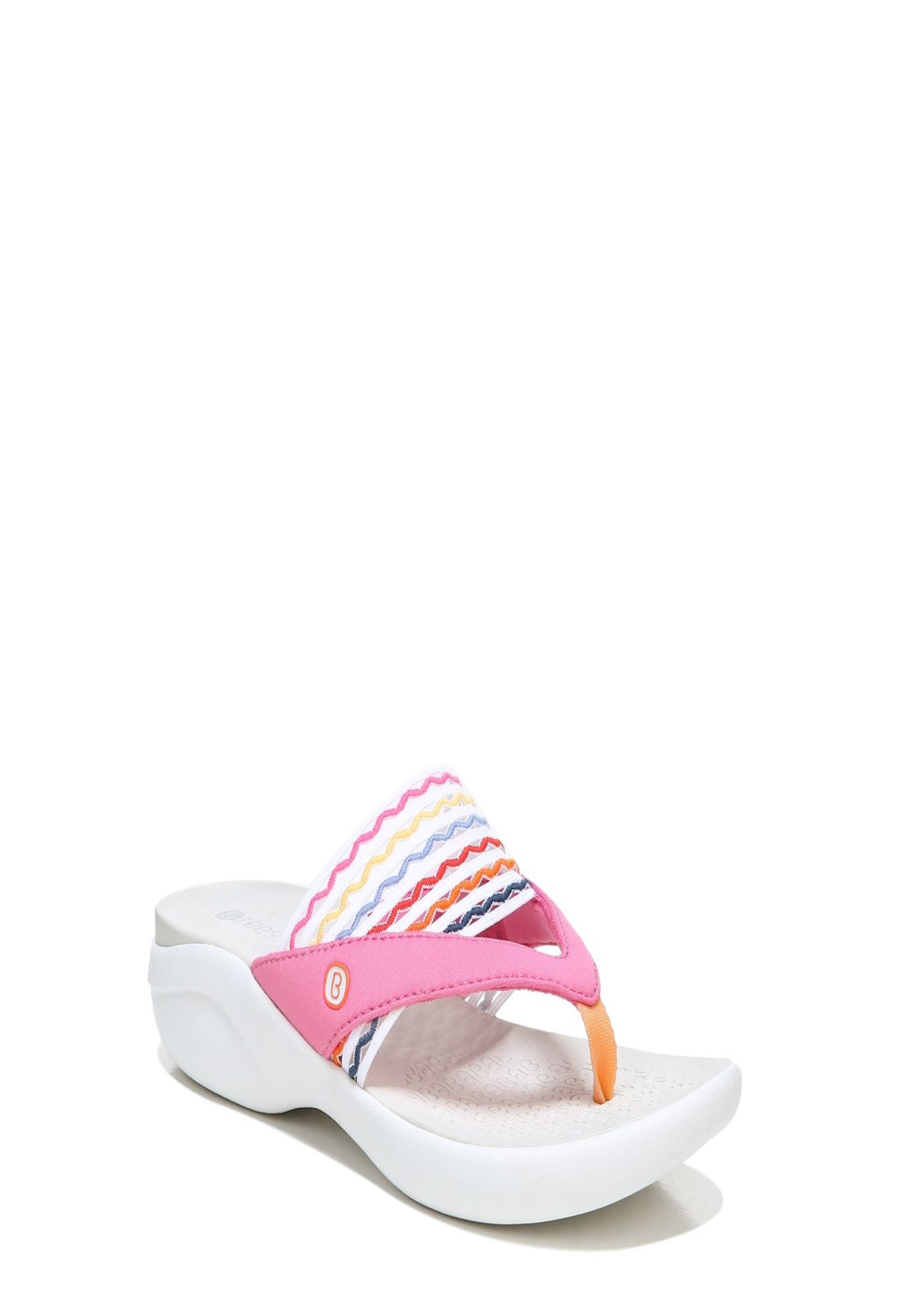 Wide Width Women's Cabana Sandals by BZees in Pink (Size 10 W)