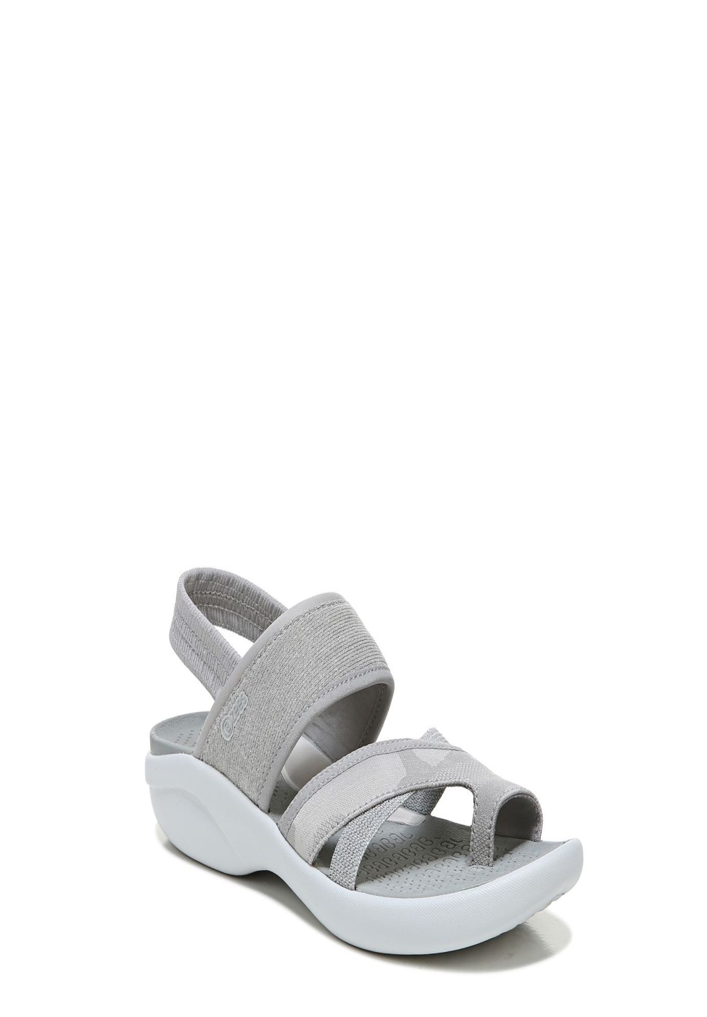 Wide Width Women's Call Me Sandals by BZees in Grey (Size 9 W)