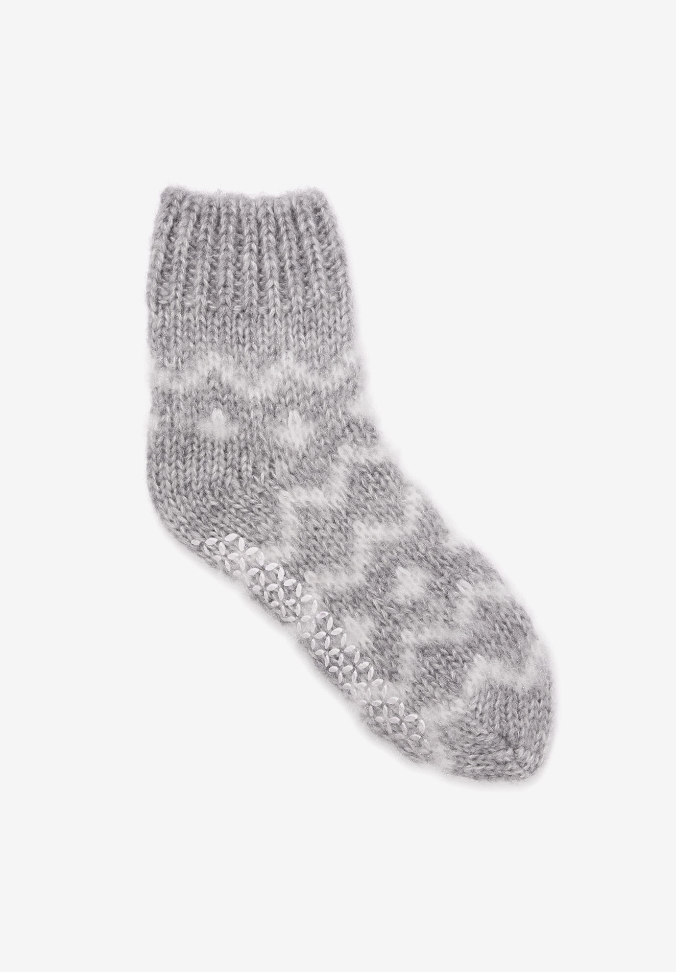 Women's Cozy Ankle Socks by Kathy Ireland in Medium Grey Heather (Size ONE)