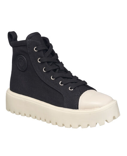 Women's Angel High Top Sneaker by French Connection in Black (Size 8 M)
