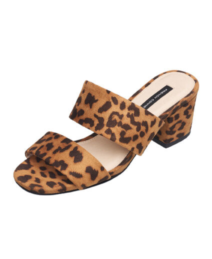 Women's Block Heel Sandal by French Connection in Leopard (Size 10 M)