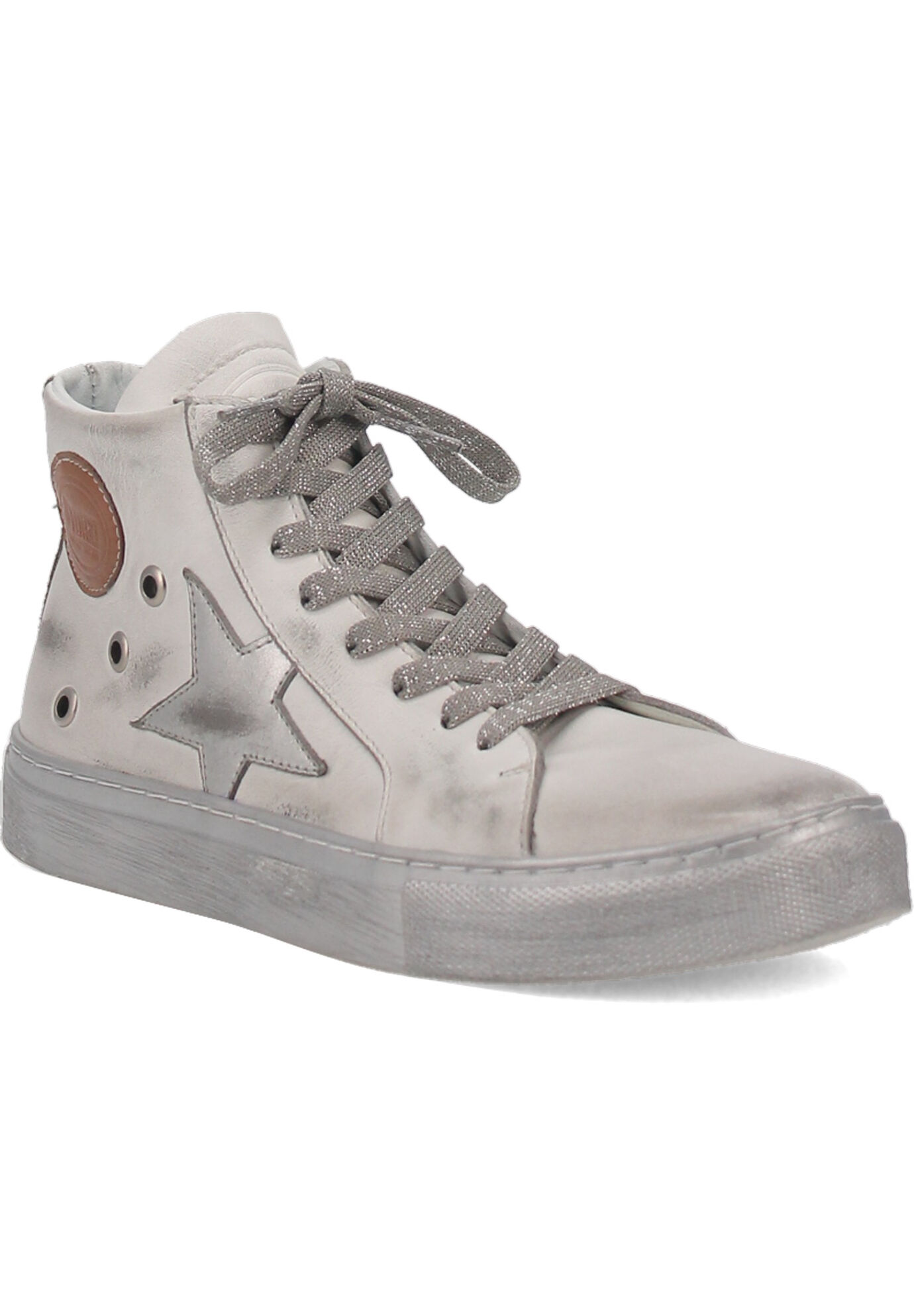 Women's Animal House Sneaker by Dingo in White Silver (Size 7 1/2 M)