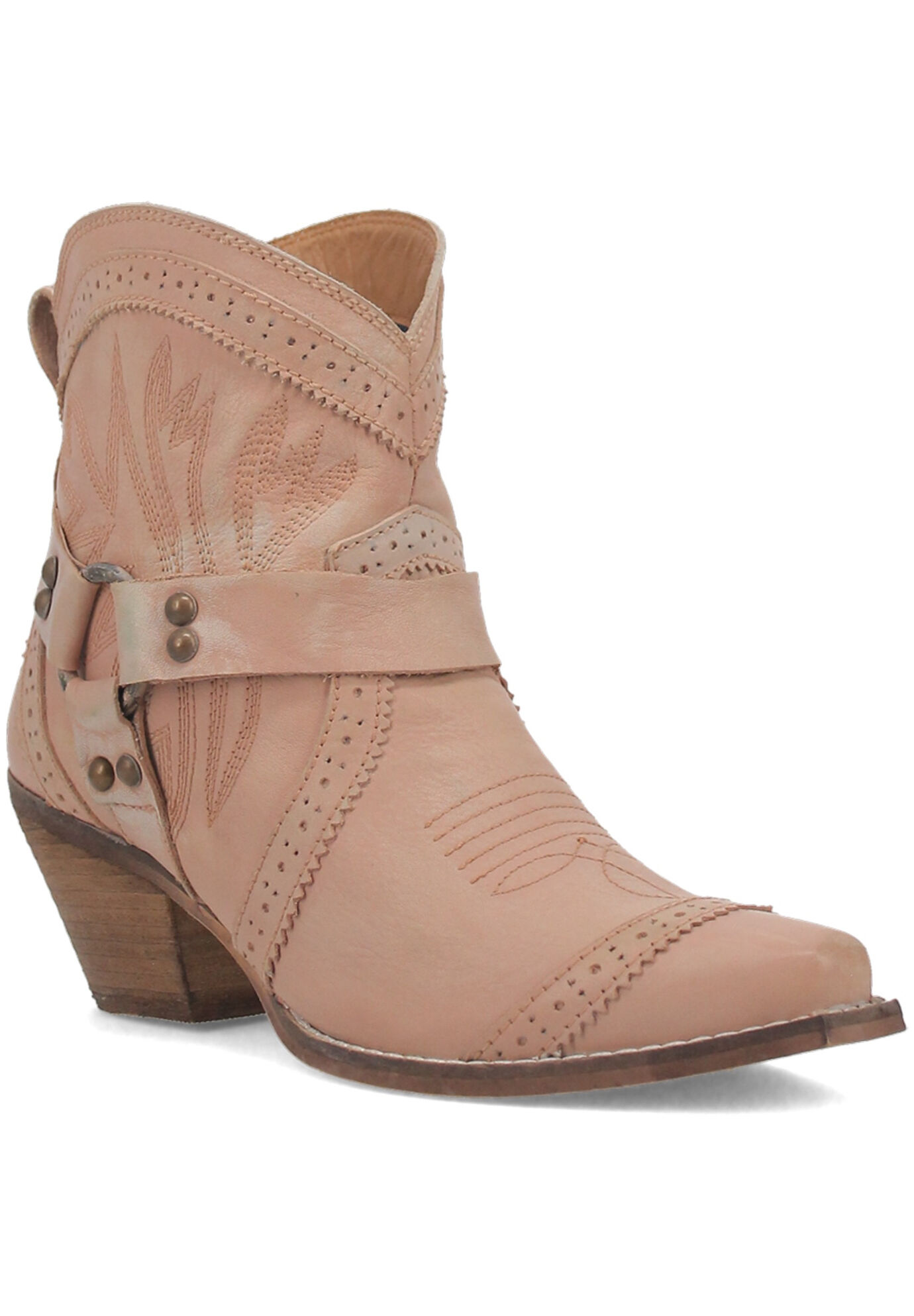 Women's Gummy Bear Western Bootie by Dingo in Natural (Size 9 M)
