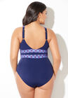 High Neck Keyhole One Piece, , on-hover image number null