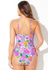Underwire Tie Front Bandeau One Piece, , on-hover image number null