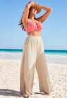 Dena Crochet Beach Pant Cover-Up, CREAM, hi-res image number null