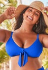 Mentor Tie Front Bikini Top, ROYAL, hi-res image number null