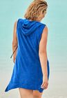 Maci Zip Front Terrycloth Cover Up Hoodie, , on-hover image number null