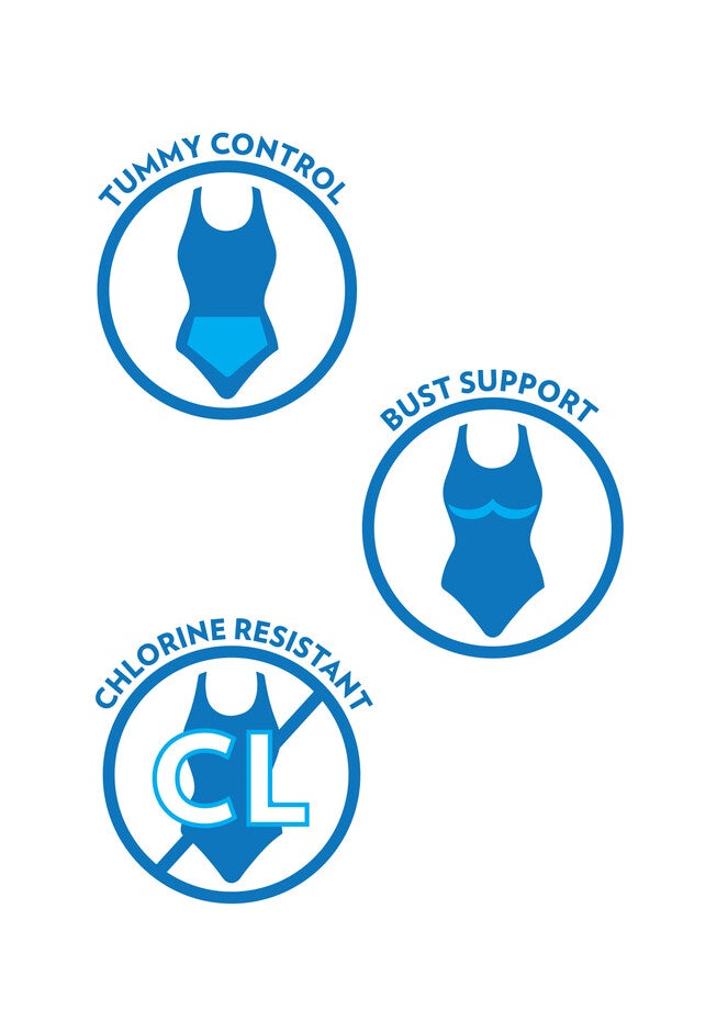 High Neck Open Back One Piece Swimsuit, , alternate image number null