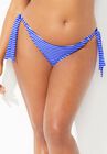 Side Tie Swim Brief, ELECTRIC IRIS STRIPE, hi-res image number null