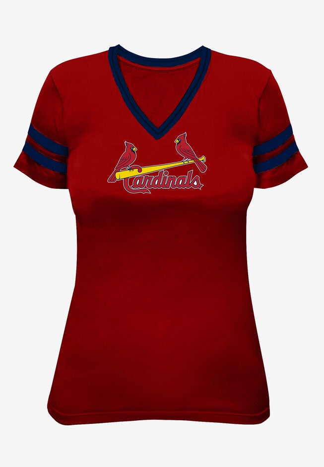 Cardinals V-Neck Jersey Tee, CARDINALS, hi-res image number null