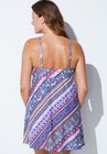 Tie Front Underwire Swimdress, , on-hover image number null