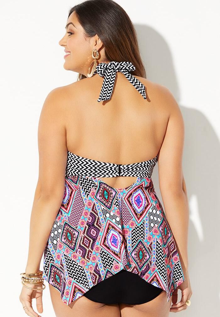 Plus size handkerchief tankini store