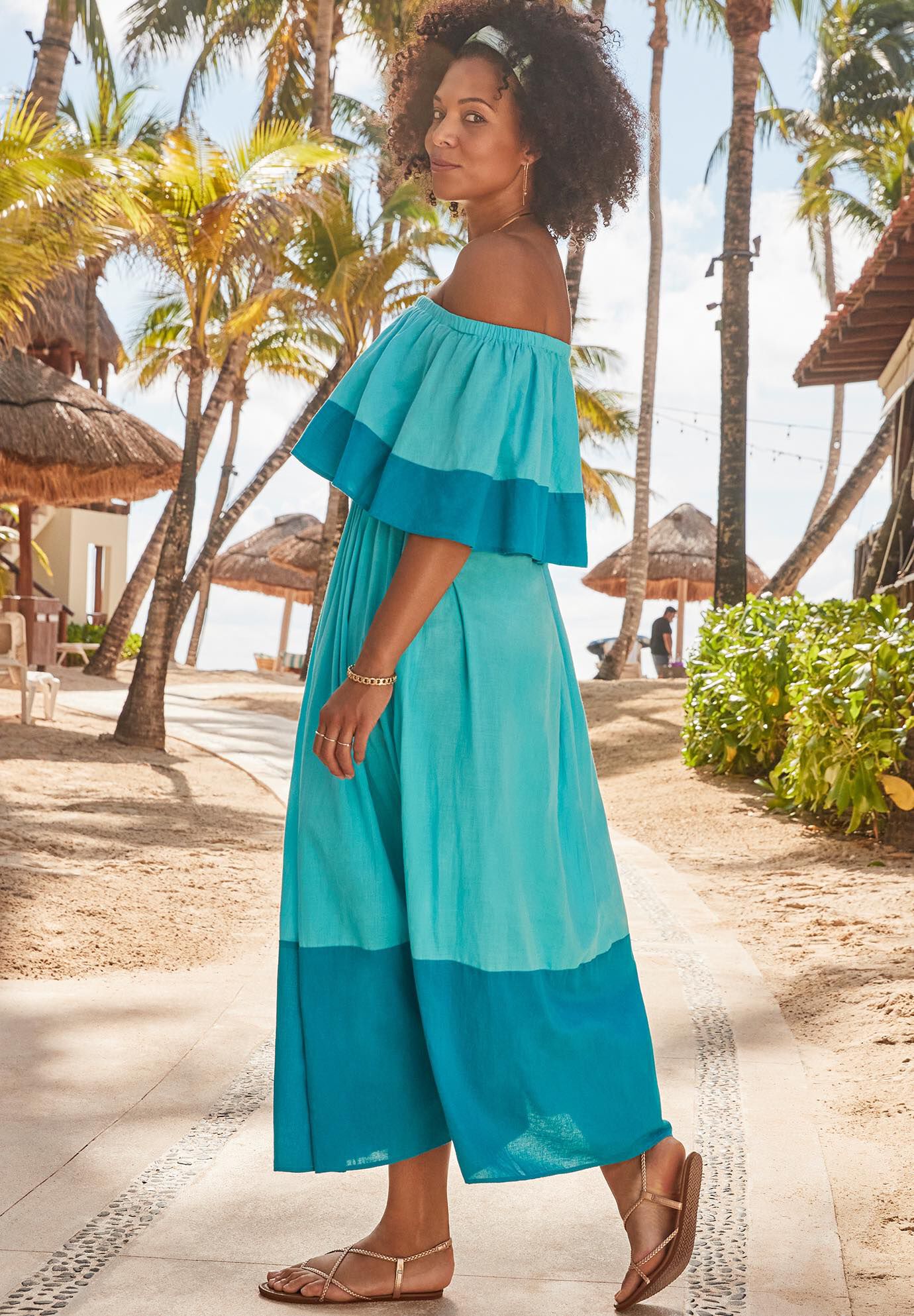 Mia Off the Shoulder Maxi Dress, , alternate image number 2