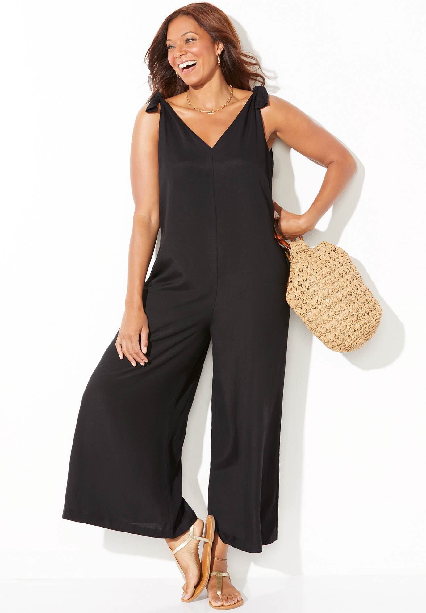 Tie up shoulder jumpsuit cheap