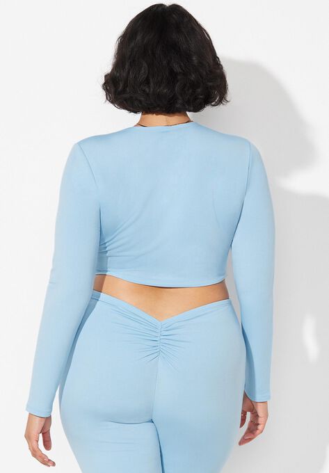 The '70s Tie Front Top, , alternate image number null