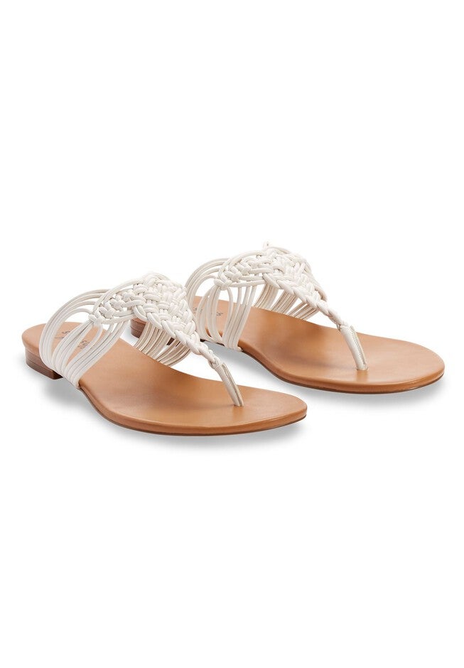 Macrame Sandals, WHITE TAN, hi-res image number 0