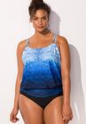 Loop Blouson One Piece Swimsuit, , alternate image number null