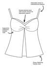 Faux Flyaway Crochet Underwire Tankini Top, , alternate image number null