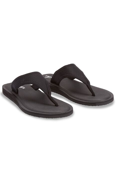 Wide Band Flip Flops, BLACK, hi-res image number null