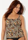 Flared Tankini Top, LEOPARD, hi-res image number null