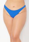 The Camille Ribbed Moderate Coverage Bikini Bottom, , alternate image number 4