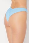 The Zoe Shirred Cheeky Bikini Bottom, , on-hover image number 1