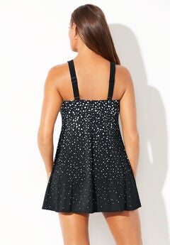 Princess Seam Swimdress, , on-hover