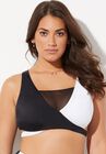 Hollywood Colorblock Wrap Bikini Top, , alternate image number null