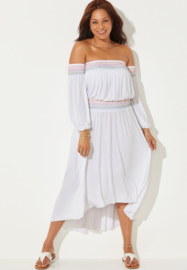 Elle Off the Shoulder Dress Cover Up, , alternate image number 2