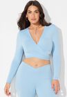 The '70s Tie Front Top, , alternate image number null