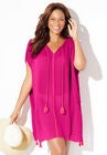 Caftan Tassel Beach Tunic Cover Up, , alternate image number null