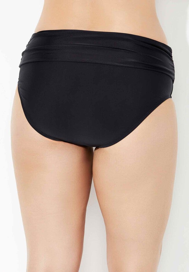 Foldover Swim Brief, BLACK, on-hover image number null