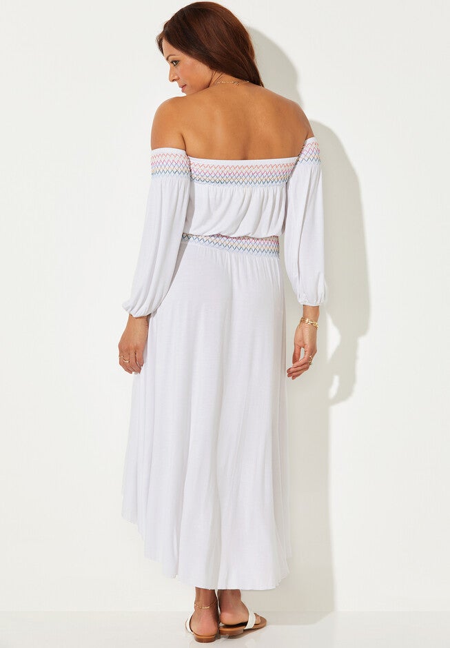 Elle Off the Shoulder Dress Cover Up, , on-hover image number 1