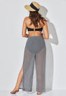 Crochet Tassel Tie Side Split Pant, , on-hover image number null