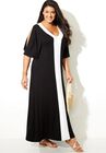 Charly V-Neck Maxi Dress, , alternate image number null