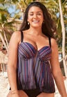 Flyaway Underwire Tankini Top, , alternate image number null