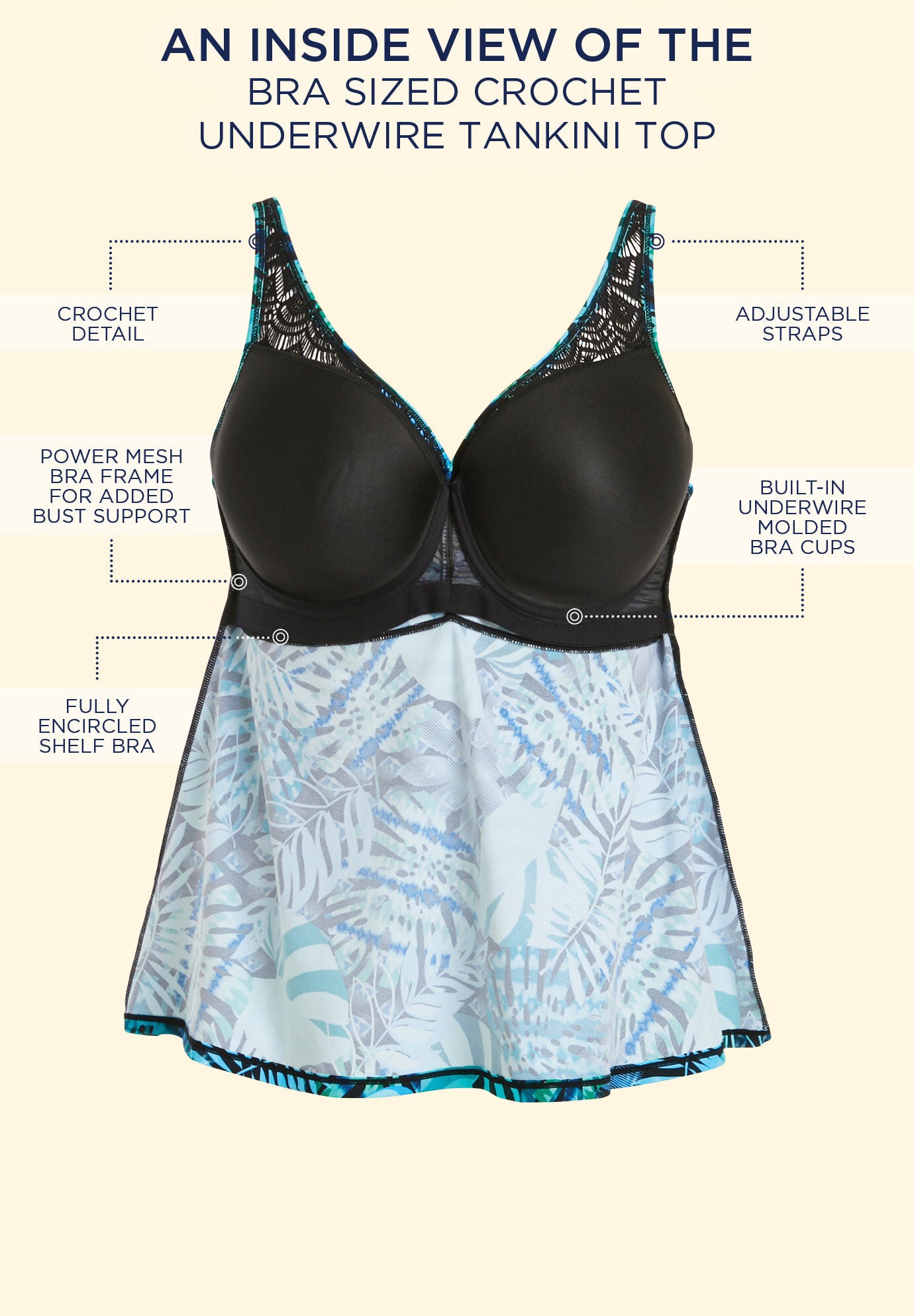 Bra size tankinis on sale